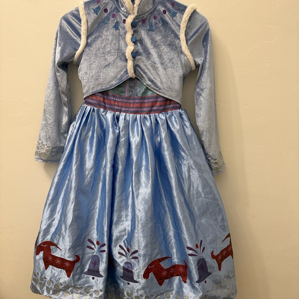 Disney Collection Frozen Fever Ana Dress  Costume 7/8